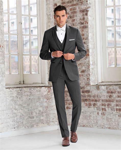 michael kors steel grey tuxedo|michael kors black suit.